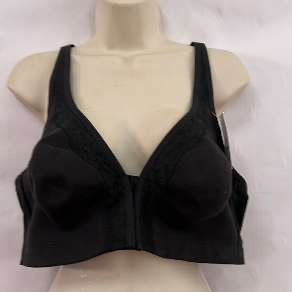 NWT CACIQUE COLLECTION BLACK UNDERLINED FULL COVERAGE NO WIRE SZ‎ 42C